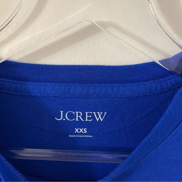 J. Crew Aspen Broken in Jersey T-Shirt in Regal Blue XXS NWT - Picture 8 of 10